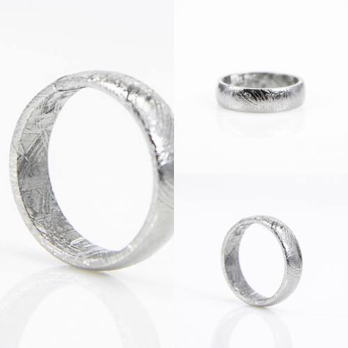 Statement rhodium plated Muonionalusta #meteorite ring for those who follow #astronomy and love the 