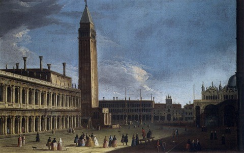 Apollonio Domenichini (1715 - 1770)Venezia, la Piazzetta