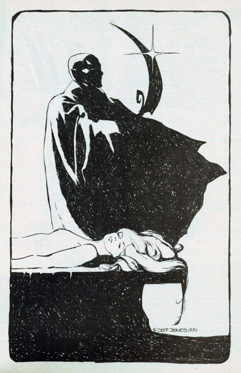 Jeffrey Jones, 1970. From Witchcraft & Sorcery #5, Jan-Feb 1971.Greystoke Trading Company.