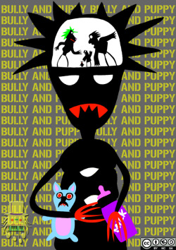 Piffs kind of people, Piffs&rsquo;s friend Bully and Puppy - 2013 - Computer generated picture