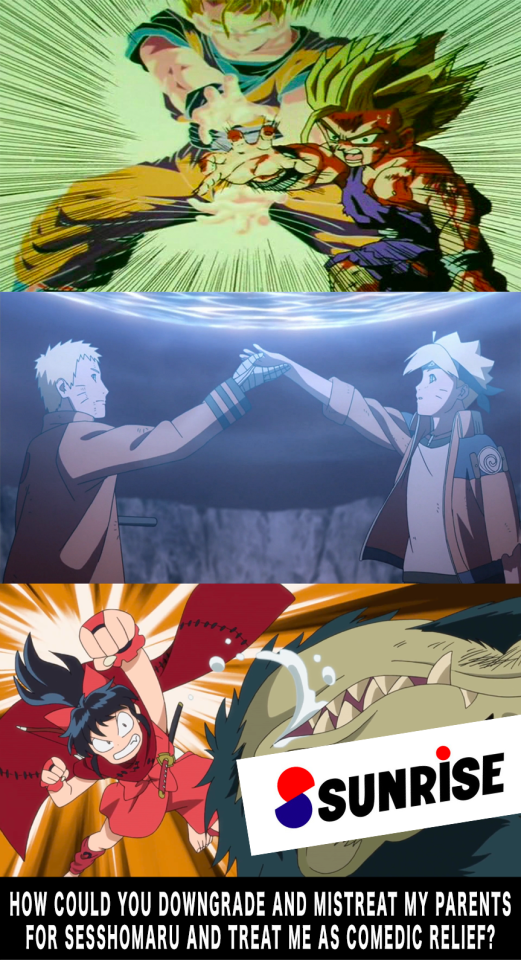 One Of The Numerous Reasons Trashahime Sucks. Dragon Ball And Naruto Didnt Make The Protagonists Sons