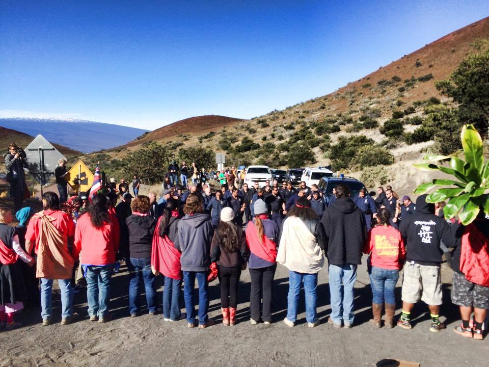 vaguepassion:A group of Native Hawaiians were arrested today after protesting the