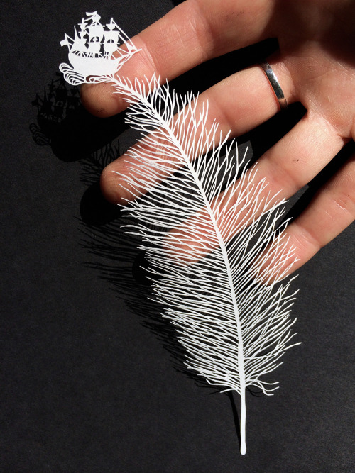 culturenlifestyle:Stunning Delicate Cut Paper Illustrations by Maude White New York-based paper artist Maude White painstaking meticulous paper depictions of nature and people continue to impress us with her storytelling and technical abilities. Each