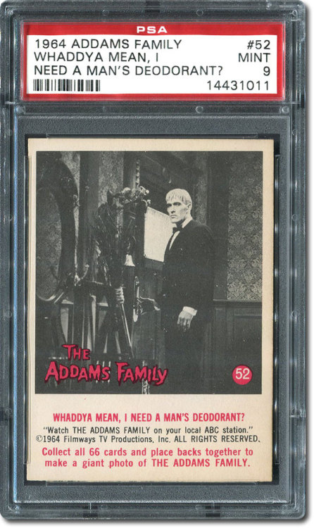 driveintheaterofthemind: Vintage Trading Cards - The Addams Family (1964) (Donruss)