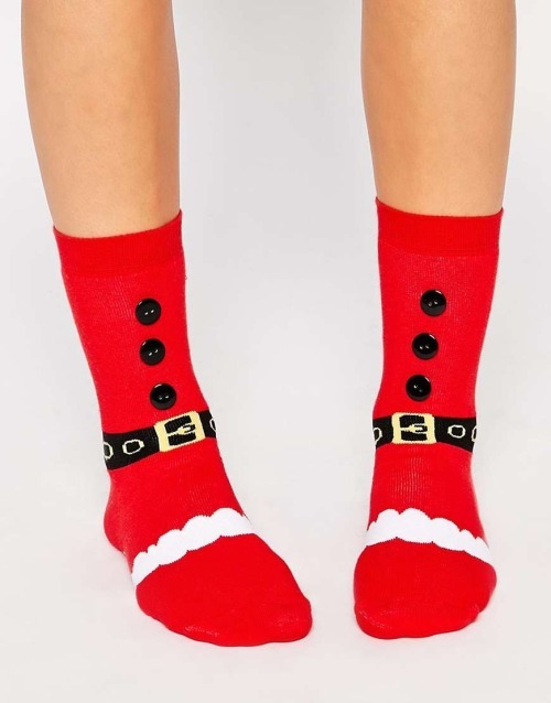 High Heels Blog wantering-blog: Feet are Ready  Silly Socks Santa Boot… via Tumblr