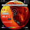 🇨🇦 Canada didn’t just beat its long-standing all-time national heat record… It knocked it out of the park by a staggering +1.6°C. This record wont even last 24 hours, the heatwave is just getting started. It is only June. Annual highest temperature...