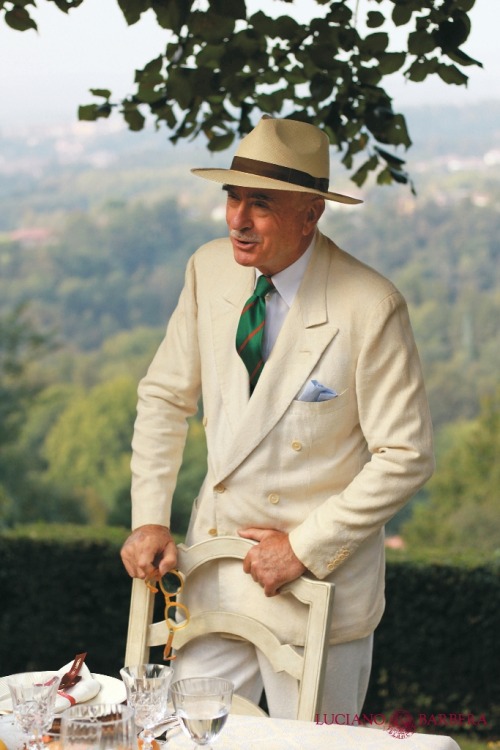 Luciano Barbera showing off some summer wear