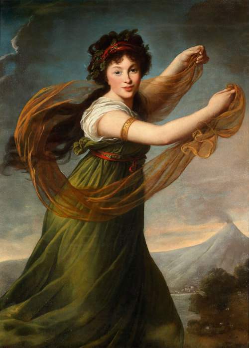 books0977:Portrait of Pélagie Sapieżyna née Potocka (1794). Élisabeth Louise Vigée Le Brun (French, 