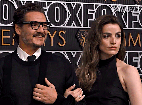 Pedro Pascal And Lux Pascal At The 75th Primetime Emmy Awards Held At The Peacock Theater On January
