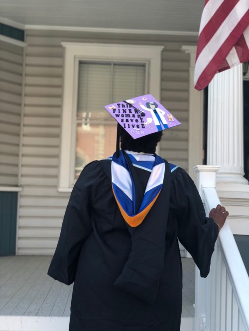 blackluvkindaliketheincense:May 12, 2018 was the best day of my life. Introducing Kaylynn H., BSN.