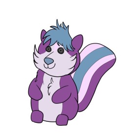 gentheskunk: shadowthekitsunesketchbook: Plushie @gentheskunk It’s precious!! &lt;3 Thank you so much for this!  I want a plushie of Gen irl now X33  Eeee plushie Genners! &lt;3