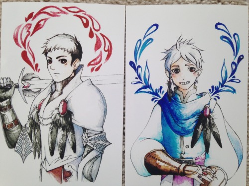 tangicart:  Haikyuu fantasy rpg au!!!! Some quick shots of my haikyuu postcards from Otakon. I&rsquo