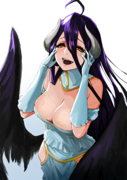 sgeewiz:  Albedo so happy Art by   曜大   