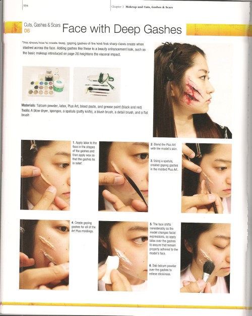 banora-white-aka-dumbapple: I picked up this cool special effect makeup book and thought I should 