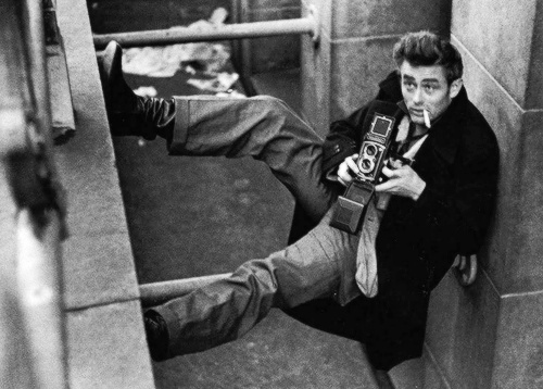  James Dean photographed by Roy Schatt, NYC, 1954 