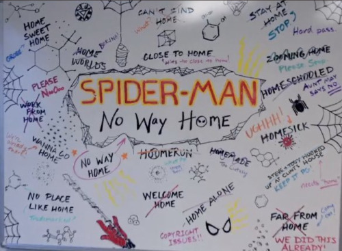 So I Was Looking At The White Board Showing All Of The Title Ideas For Spiderman 3 As One Does And Noticed