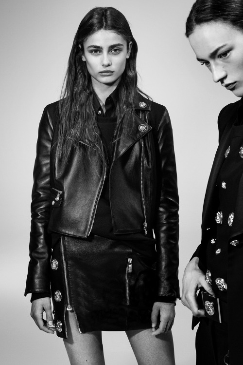 Taylor Hill & Sophia Ahrens for Versus Versace Fall Winter 2015.16 by Collier Schorr