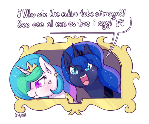tjpones: dsp2003:    Based on two ideas from TJPones and Tails_Doll.Drawn in SAI at 2017/05/06 - 2017/05/07. Took ~4 hours. Fullres at dA: http://dsp2003.deviantart.com/art/MLPFiM-C-E-L-E-S-T-I-A-679235524   Eey haha 
