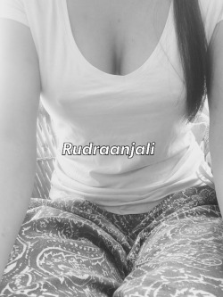 rudraanjali:  Me n my tender soft boobies in a very relaxing way saying hello…. 👄