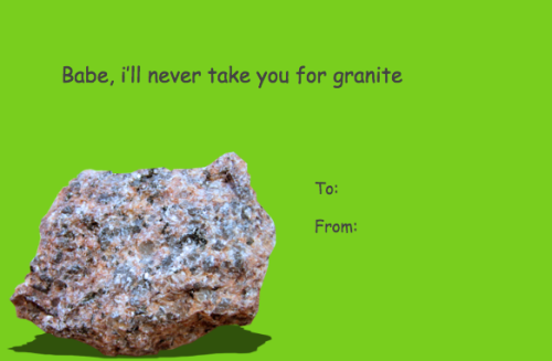 dieorite: Happy geology valentines day :) part 1