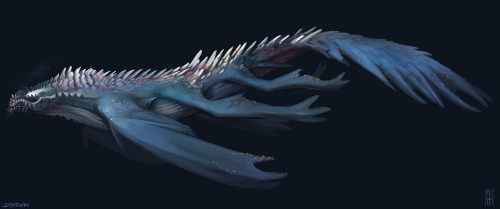 Leviathan creature design commission.