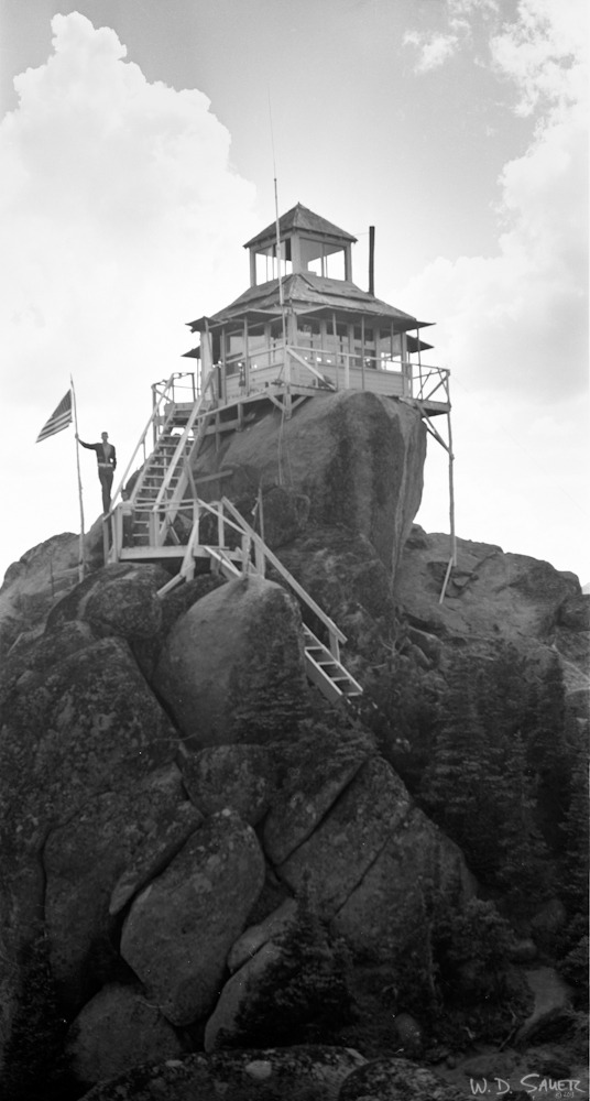 Gary Sauer stands by the flag pole at Icicle Ridge Lookout, where he served as fire watch in the summers of 1961 and 1962.
This is posted in his memory. My father passed away July 1, 2014 at age 72. He was a optimistic man who lived an adventurous...