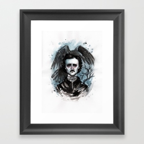 For Halloween king of horror Edgar Allan Poe in my shop society6.com/blackfury