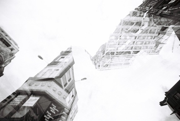 lomographicsociety:  Sleek Double Exposure Shots of Architecture Taken with the La