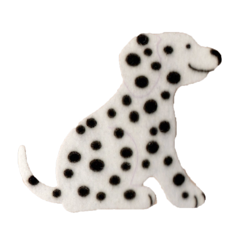 1990 Fuzzy Dalmatian Stickers by Sandylion *transparent*from my personal collection