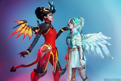 Coven of Mercy | Overwatch Fandom: OverwatchCharacer: Devil Mercy, Witch Mercy, Winged Victory 