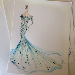 csiriano:  Sketch of the day: tulle and organza