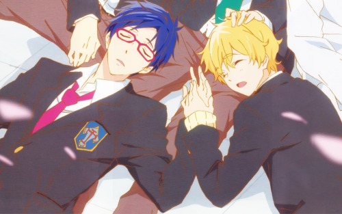 tough-muffins:More examples of Rei looking at Nagisa lovingly. This time in official art. Part 1 - Here *None of the original scans are by me and I’m sorry for cropping out the other characters.