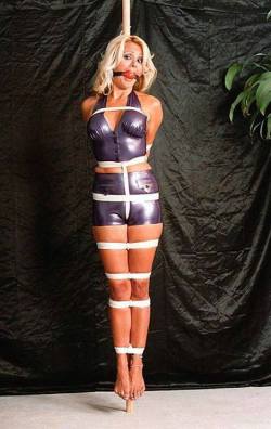 sensualhumiliation:  katie, this is for you… Totally immobilized and exhibited to anyone…
