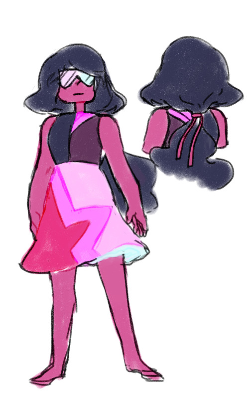 The First One Is What I Think Garnet Would Of Looked Like If She Had More Of Rubys Features... The Second