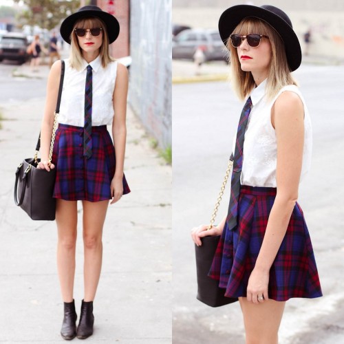 Sex lookbookdotnu:  Plaid // Plaid in NYC (by pictures