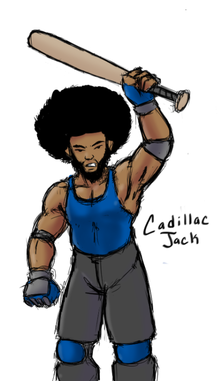 Still up and it’s damn near 6am. lol Quick and ugly sketch of my caw in damn near every wrestling game since Wrestlemania 2000(I wish my fro was that big) .    Also Shining Dazzler  I DESERVE A TITLE MATCH!