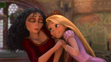   Rapunzel was Raised to Not Show Physical Affection  