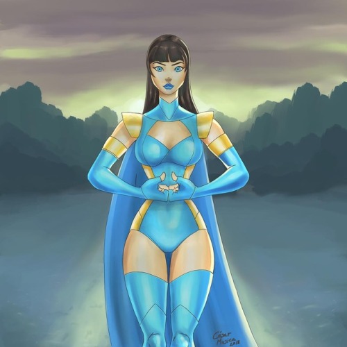 Cyan. Daughter of Stigma and GreenSun. #art #painting #digitalart #drawing #drawingoftheday #illustr