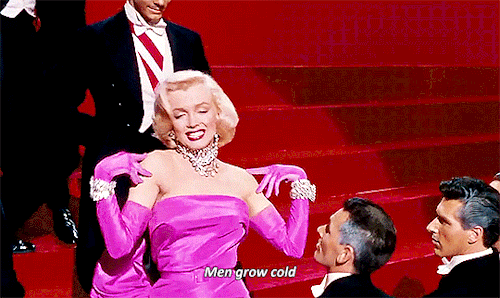 cinemagifs:Gentlemen Prefer Blondes (1953) dir. Howard Hawks