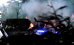 ewock:  Finn + lightsaber 