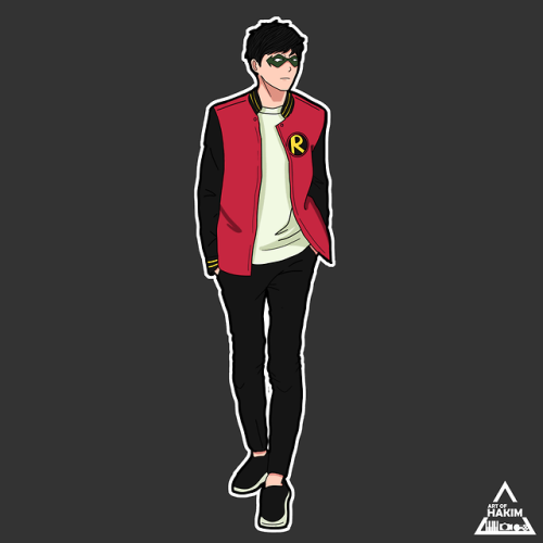 artofhakim: Robin casual style ‍♂️‍♂️ Based of a korean model.