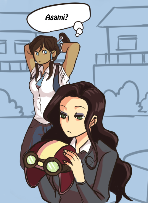 hehe Pervy Korra got a taste of her own medicine~ ;9  Gawd I love Korrasami~ <3 <3 <3