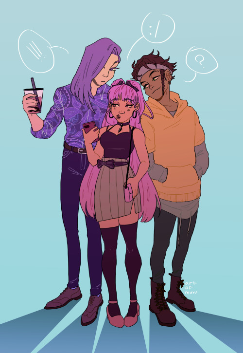 artofmimi: the three of them :’D  ko-fi | twitter | instagram