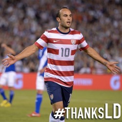 nikys-sportsdotcom:  Huge thank you to the best USMNT player of all time Landon Donovan!  _ #ThanksLD #Donovan #Landon #USMNT #LAGALAXY  (at StubHub Center)