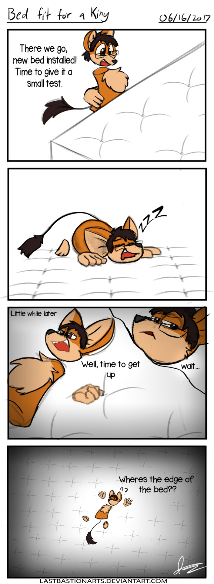 likeablestrips: IRL Comic #1 - Bed fit for a King When you get those bed that are