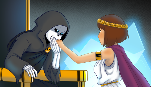umifae:@fransweek Day 6 : KissWanted to draw that scene from “Bride of the Underworld” Chapter 13. D
