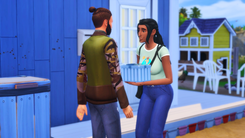 Salim brings a gift