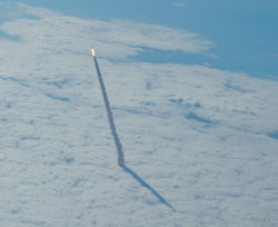 tessladapanda:  Space Shuttle Rising   Image Credit:  NASA