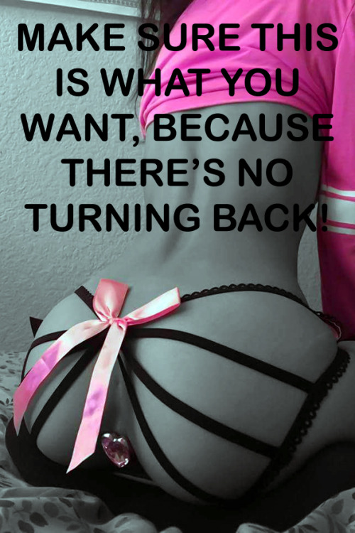 secretsissylacy:  morgainetv:  There’s no turning back…  Can’t wait for my cute pink plug @mistressolivia 