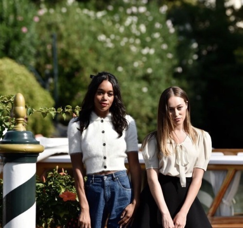 alyciaweliza:Laura Harrier and Alycia Debnam-Carey are seen during the 74th Venice Film Festival on 